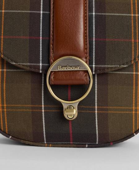 Borsa a tracolla con motivo tartan Elm Classic Tartan