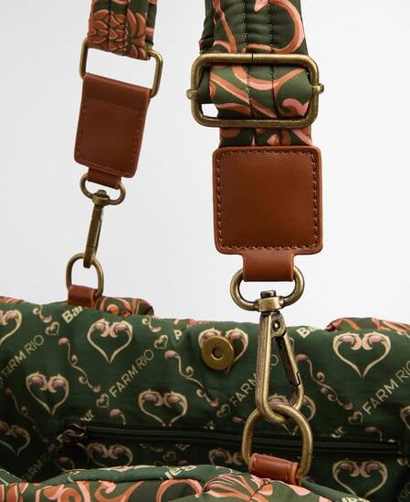 Barbour FARM Rio Maria Clara Tote Bag Pink Tartan