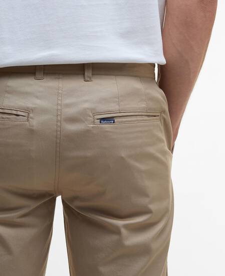 Lightweight Stretch Tailored Chino Shorts Washed Stone