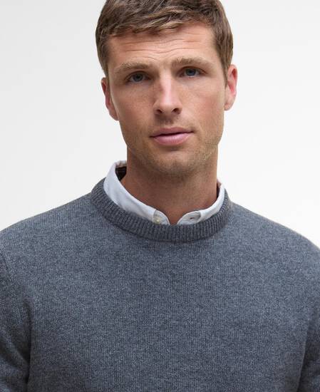 Holden Crew Neck Jumper Mid Grey Marl