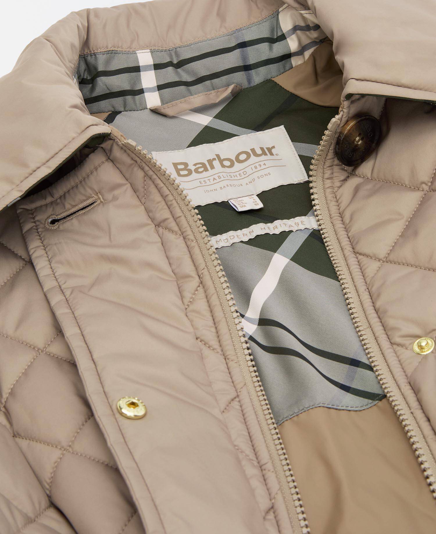 Aishling Quilted Jacket Honey/Ancient Poplar image number 6