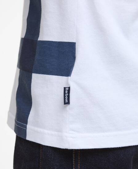 Kaine Tartan T-Shirt White Kaine Tartan T-Shirt White