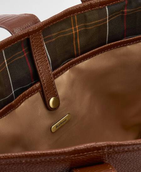 Alder Leather Tote Bag Brown