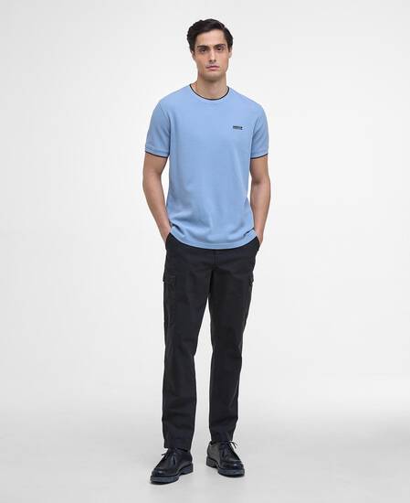 Seb Textured T-Shirt Cool Blue Seb Textured T-Shirt Cool Blue