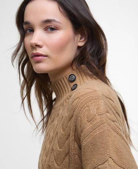 Mini-abito in maglia Belford Military Brown
