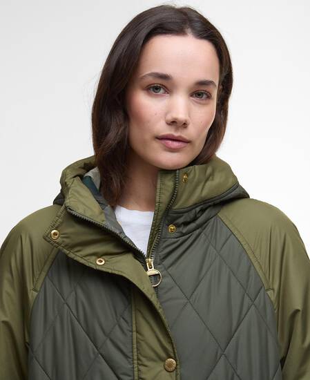 Elspeth Quilted Jacket Olive/Dark Moss/Ancient Tartan
