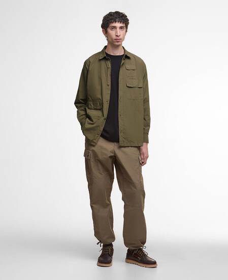 Morwick Oversized Long-Sleeved Shirt British Khaki