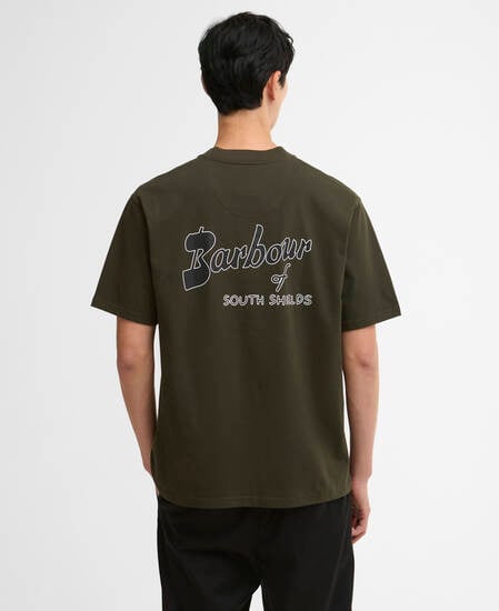 T-shirt oversize con logo vintage Crossby Sage