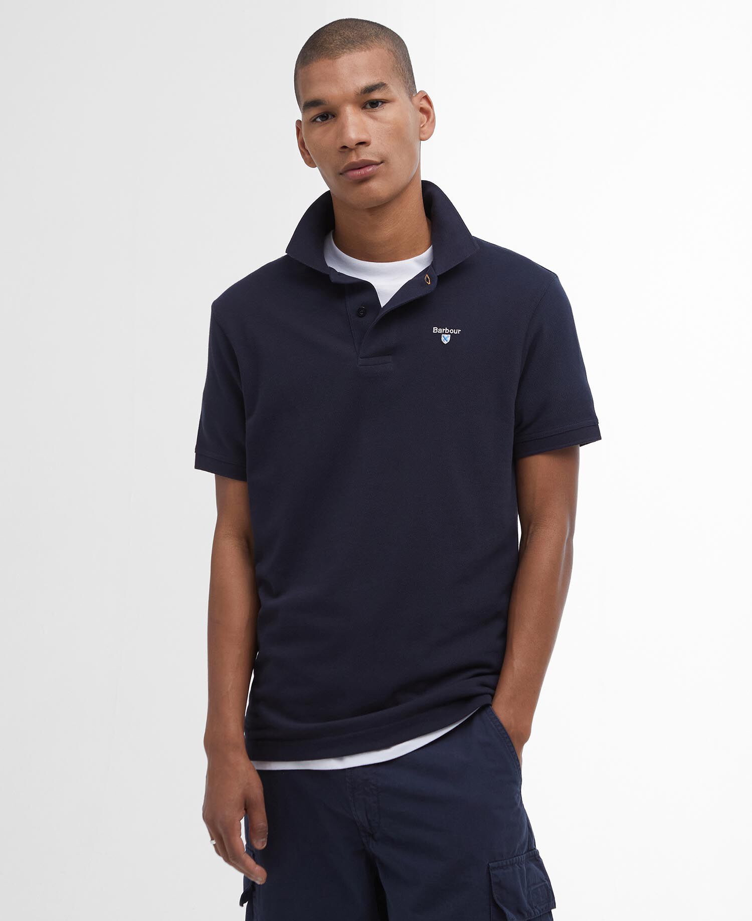 Sports Short-Sleeved Polo Shirt New Navy