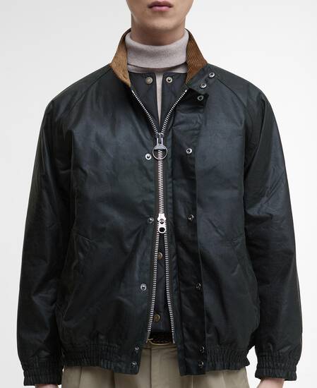 Blouson Transport Waxed Jacket Sage