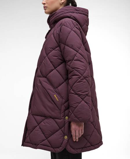Piumino Kailyn Black Cherry/Muted Tartan