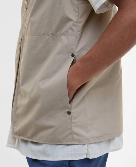 Rye Lightweight Gilet Concrete