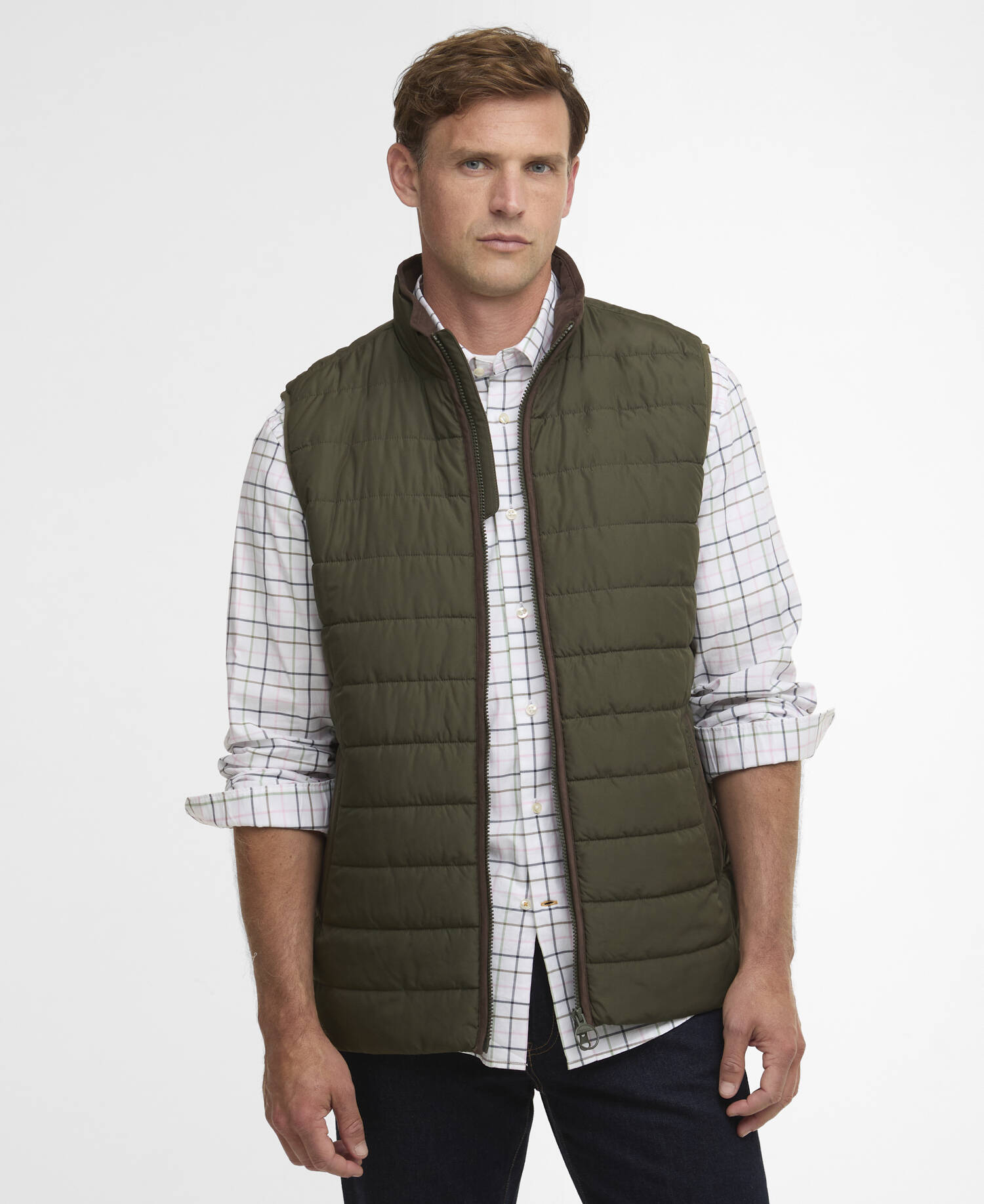 Broughton Quilted Gilet Deep Olive image number 0