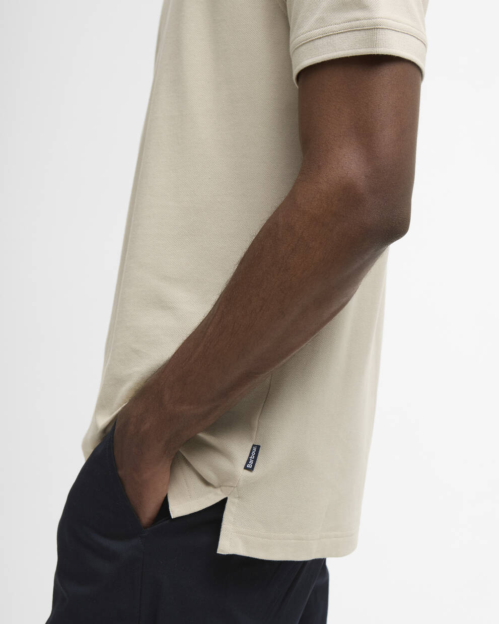 Reston Tartan Trim Tailored Polo Shirt