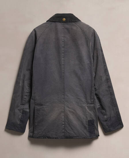 Barbour Re-Loved Men's Ashby Waxed Jacket - Size S Navy