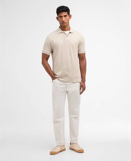 Hylton Short-Sleeved Polo Shirt Mist