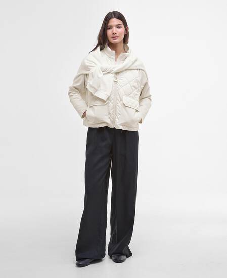 Ebony Quilted Sweatshirt Neutral