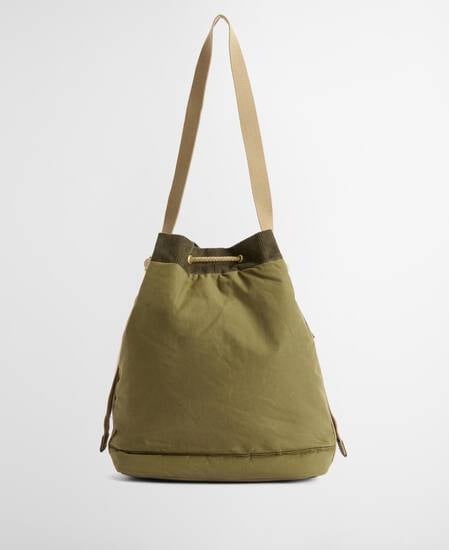 Mia Drawstring Tote Bag Dusky Green