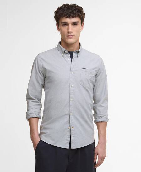 Marsden Tailored Long-Sleeved Shirt Bluestone