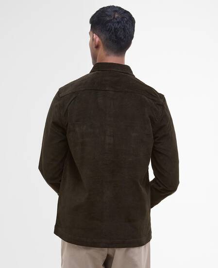 Camicia giacca in velluto rigato 