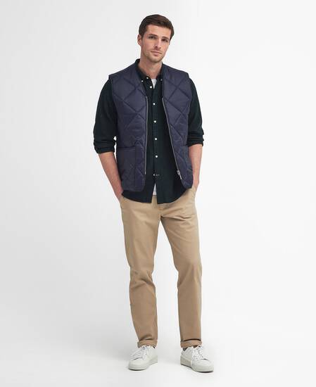 Large Box Quilted Liner Navy Large Box Quilted Liner Navy