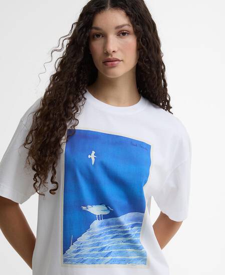 Paul Smith Loves Barbour T-Shirt Tenby White