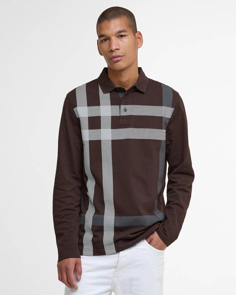 Blaine Tartan Long-Sleeved Polo Shirt