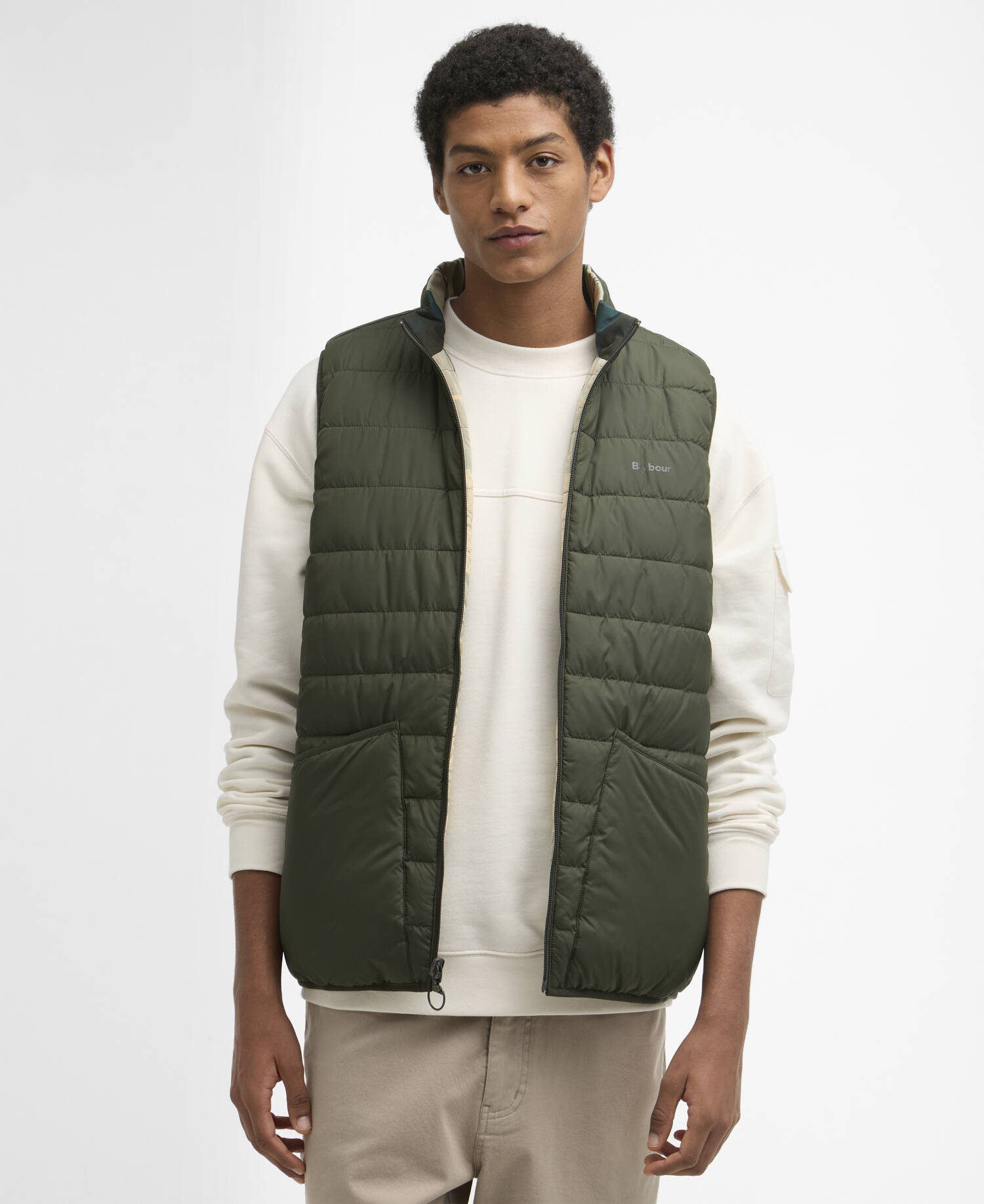Reversible Tartan Puffer Gilet Ancient Tartan image number 4