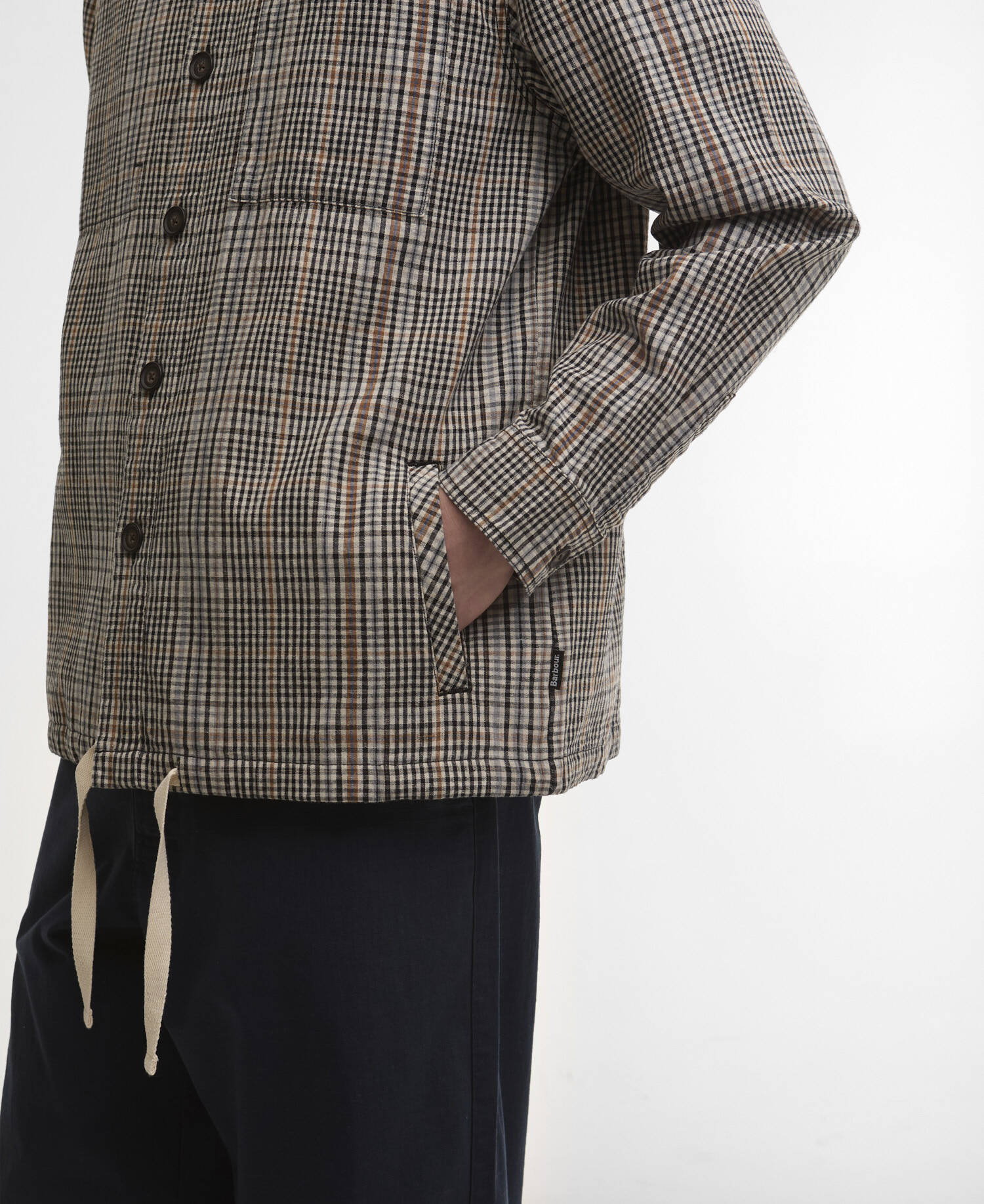 Fife Checked Overshirt Neutral image number 3