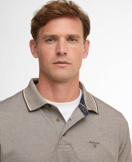 Poloshirt Heydon Short-Sleeved Dark Sand