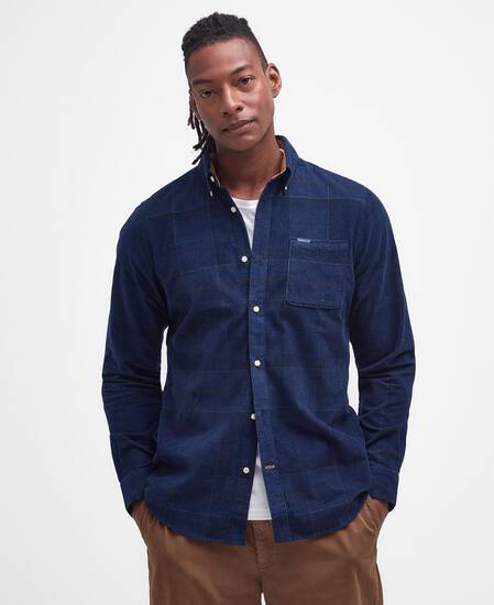 Blair Tailored Long-Sleeved Shirt Midnight Tartan