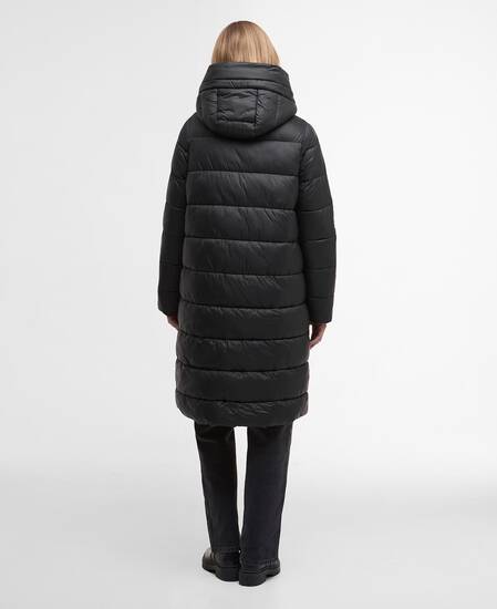 Olivios Longline Puffer Jacket Black