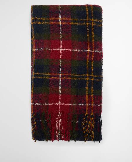 Saltburn Beanie & Tartan Scarf Gift Set Winterberry Tartan