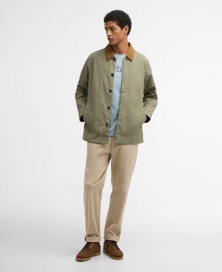 Short Rokig Showerproof Jacket Dusty Olive