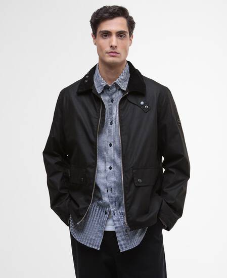 Marker Waxed Jacket Black