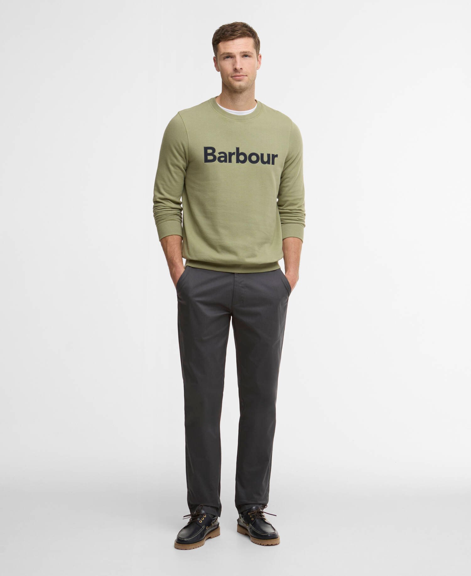 Sweatshirt Pique Logo Laurel Green image number 1