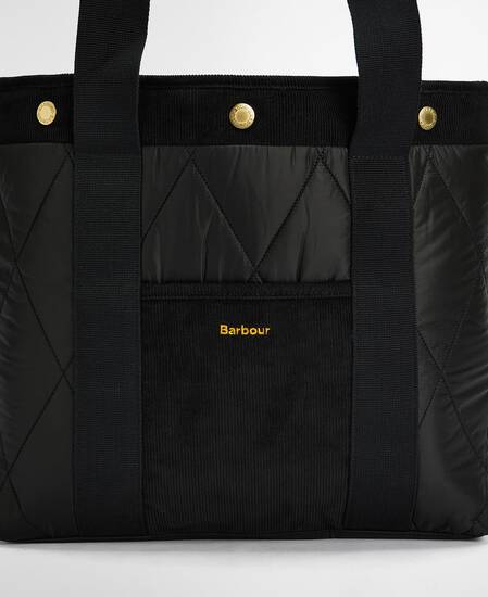 Borsa tote Healy trapuntata Black/Ancient