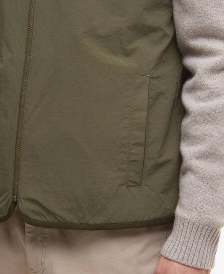 Reversible Fleece Gilet Fern