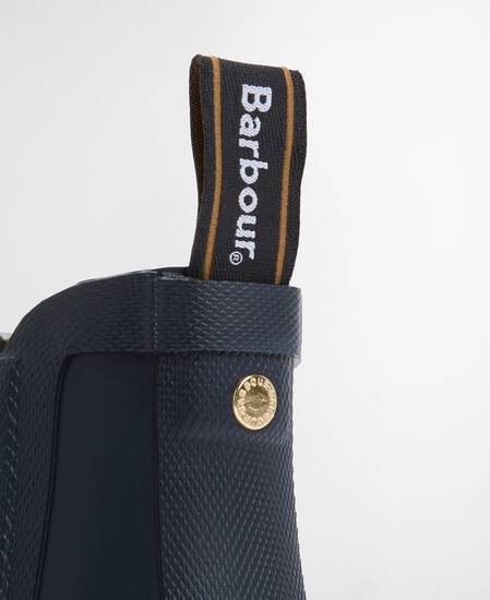 Halton Ankle Wellingtons Navy/Glo Chartruse