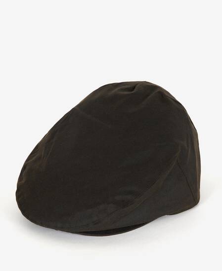 Waxed Flat Cap Olive