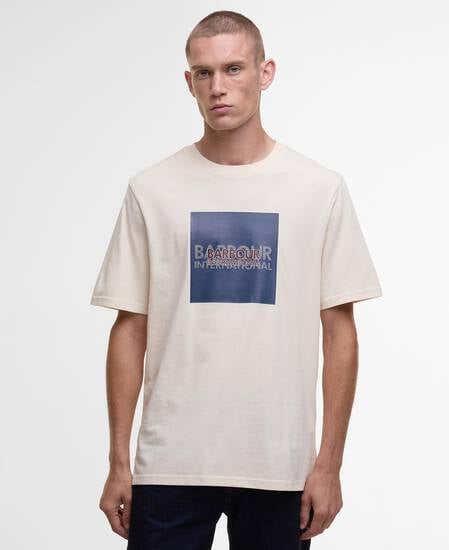 T-shirt con stampa Moakes Calico White