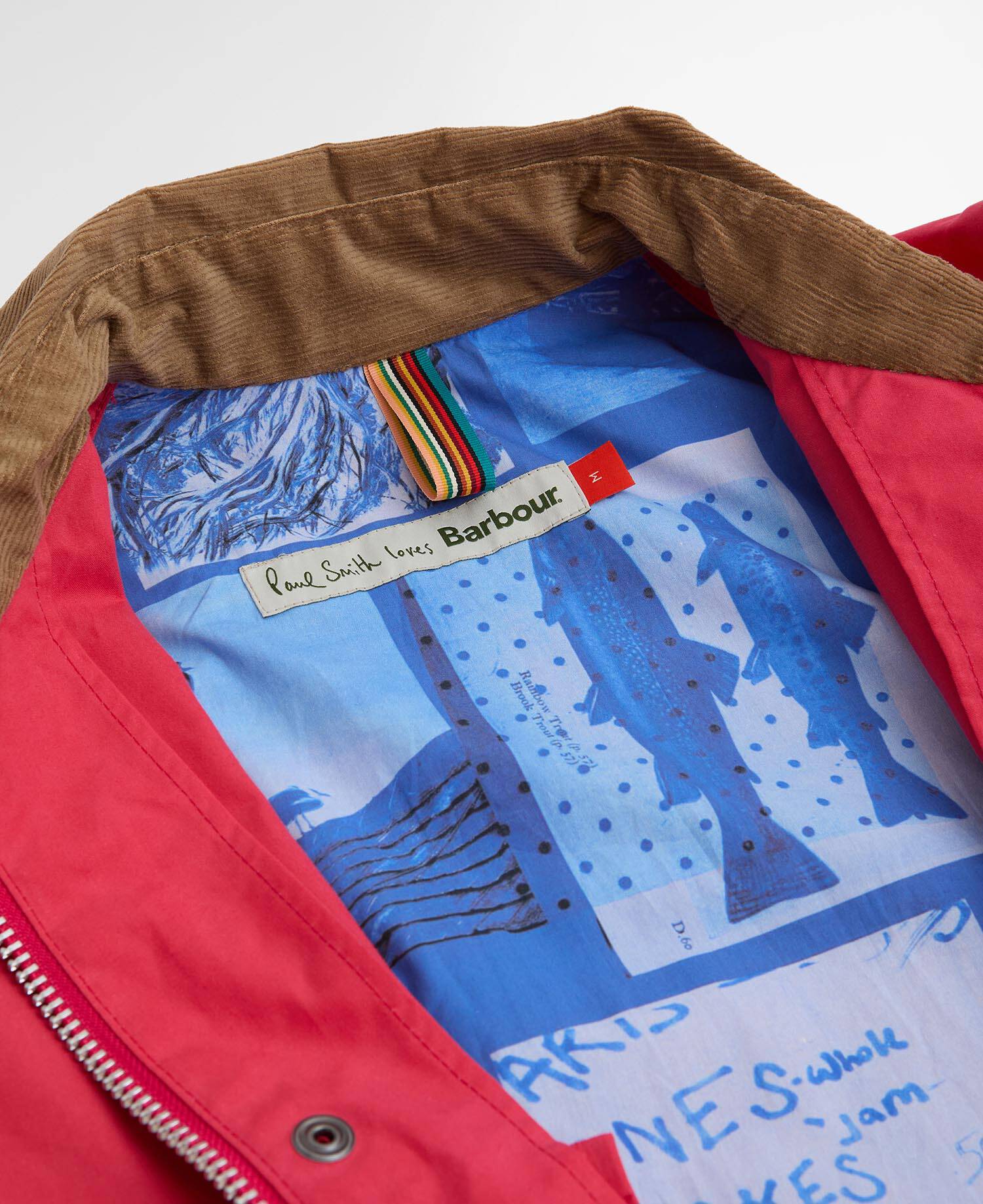 Paul Smith Loves Barbour Sugarlump Bedale Casual Jacket Winterberry image number 7