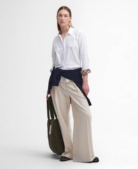 Derwent Regular Long-Sleeved Shirt White-Hessian Tartan