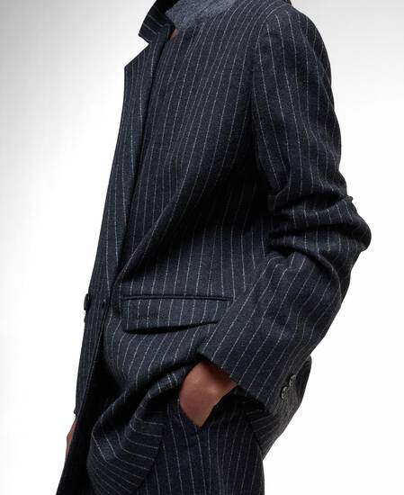 Antonia Double-Breasted Blazer Charcoal