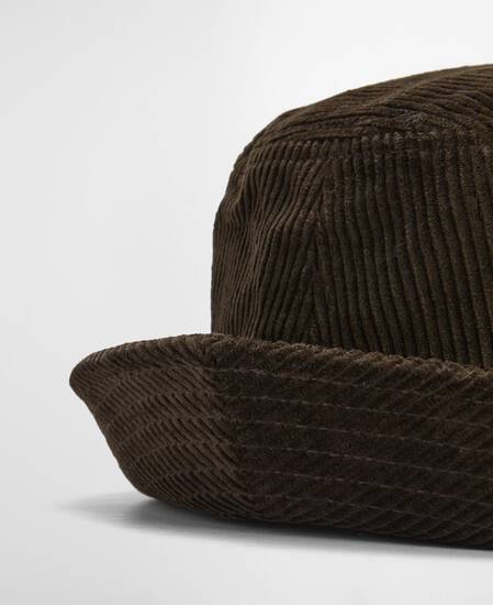 Ebberston Cord Bucket Hat Olive