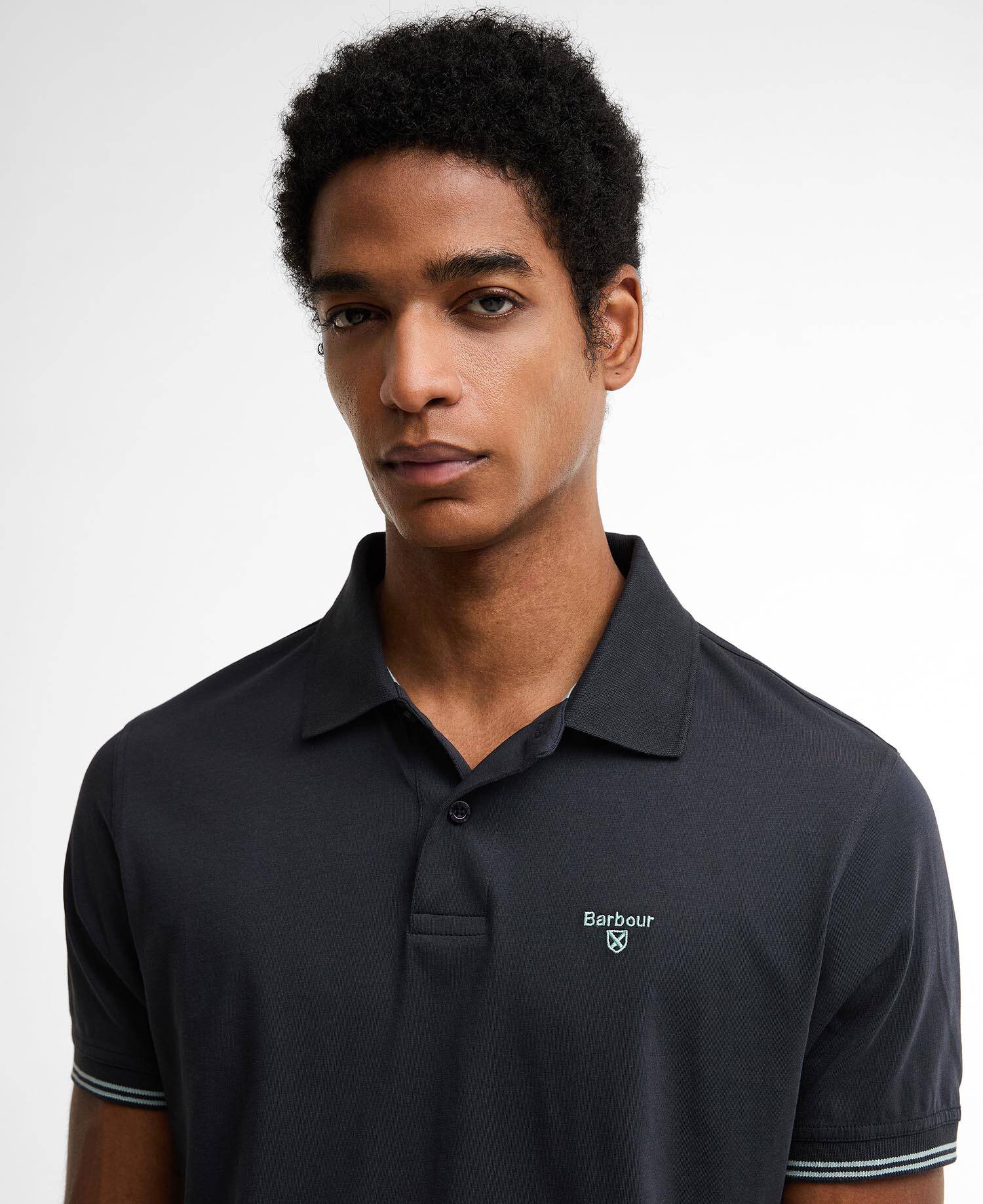 Austwick Tipped Polo Shirt Dark Navy image number 3
