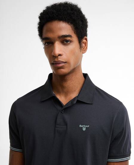 Austwick Tipped Polo Shirt Dark Navy