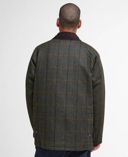 Giacca in lana Bedale con motivo a scacchi Brown