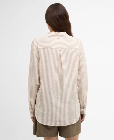 Marine Relaxed Long-Sleeved Shirt Hessian Stripe