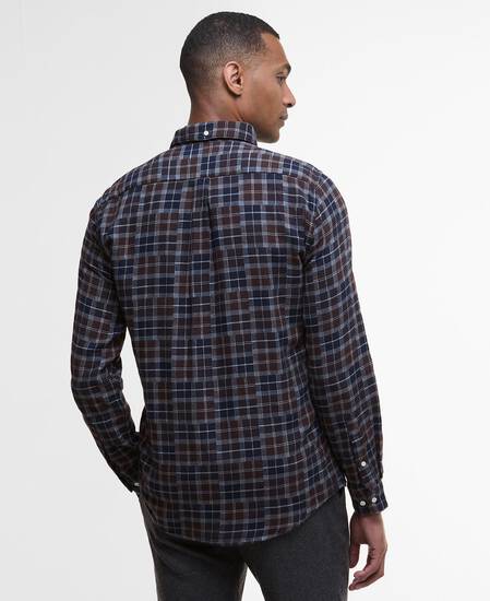 Sault Tailored Long-Sleeved Shirt Midnight Oak Tartan